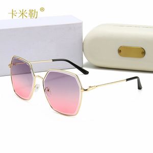 Women's Sunglasses Square New Type Resin Lens Metal Frames Driving Out Shopping Vacation Fashion Sunscreen