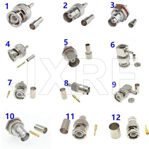 Andra belysningstillbehörskontakt BNC manlig kvinnlig crimp -extrudering för RG316 RG58 RG59 RG6 LMR300 RG8 LMR400 RG213 CABLE RF Adapterother