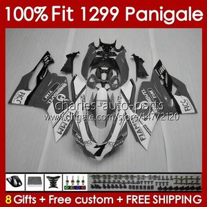 OEM Bodywork For DUCATI Panigale 959 1299 S R 959R 1299R 1299S 15 16 17 18 Body 140No.40 Frame 959S 2015 2016 2017 2018 959-1299 15-18 Injection mold Fairing grey white blk