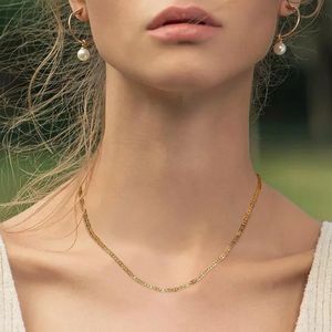 Chains Mariner Link Choker, Anchor Chain Necklace Stainless Steel Gold Layering Statement Jewelry