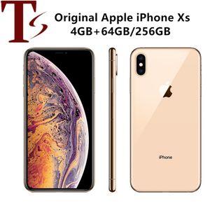 refurbished Unlocked Original iPhone XS Cell Phones 5.8inch with Face id 4GB RAM 64/256GB ROM Smartphones 12MP 1SIM Card Mobile Phones 1PC DHL