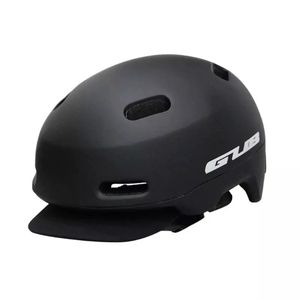 Gub City Pro respirável Capacete de ciclismo Ultralight In Mold Bicycle Helmet Road Bike Helmet Hat para homens Mulheres Black L