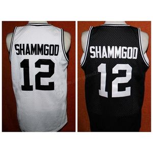 Nikivip Custom #12 God Shammgod Providence College Basketball Jersey Men's Black White Szygowany dowolny rozmiar 2xS-3xl 4xl 5xl Numer Numer Vintage