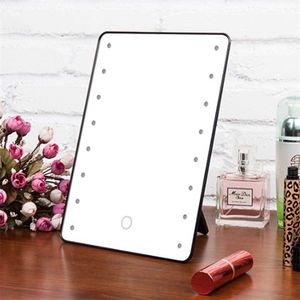 TY270 Makeup Mirror With Leds Cosmetic Touch Dimmer Switch Battery Operated Stand For Tabletop Bathroom Travelpc 220509