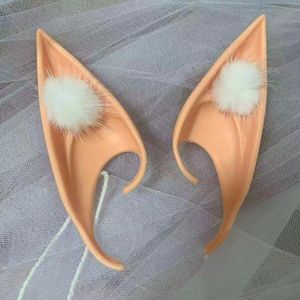 Cosplay Fairy Elf Vampire Kulakları Anime Kostüm Aksesuarları Yumuşak Noktalı İpuçları Masquerade Parti Giydirme Cadılar Bayramı Noel Uzaylı Şeytan