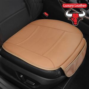 Luxury Nappa Leather Car Seat Cushion för Lexus ES200 UX NX RX300H Icke-halk Skydd Seat Covers Decoration Auto Accessories Leather Mat Brown Brown