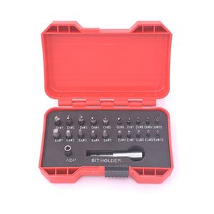 22pcs/set screw extractor screwdrivers set High speed steel reverse tooth and wire removal tool broken screws extractor two different styles bit holder