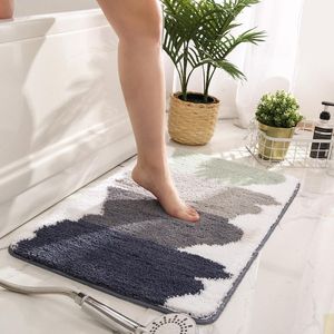Mattor moderna mode badrum mattan polyester sovrum hushåll enkel halkfri golv kök vattentäta hem carpercarpets