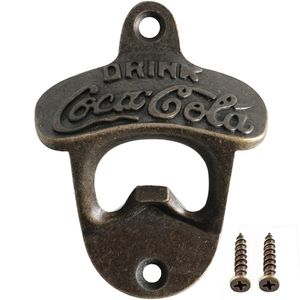 Zinc Alloy Bottle Wall Mounted Vintage Retro Beer Opener Tool Accessories Bronze Color with Screws Bar Decoration Gadgets 220727