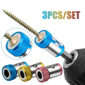 3pc Magnetic Bit Holder Alloy Electric Ring Screwdriver Head Strong Non-slip Magnet for Phillip Magnetizer 220428