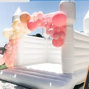 Mats Inflatable White Bounce House wedding Bouncy Castle bouncing castles Newest tent for Outdoor Playing with adults and children 793 E3