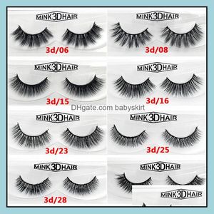 Beauty Items 12 Style 3D Mink False Eyelashes Hair Three-Nsional Long Thick Lashes