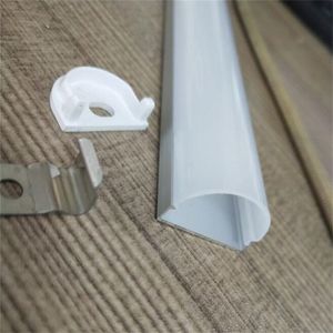 Ny 1M/PCS Milky Diffusion Frosted Acrylic Cover Thin Flat LED Aluminium Profile Housing Channel for Kitchen Cabinet