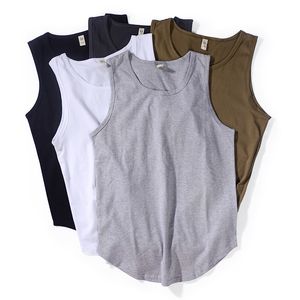 S-5xlplus Size Tank Top Cotton Mens Sleeveless T Shirt Bodybuilding Vest Undershirts O-neck