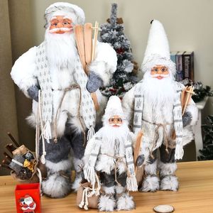 Dekoracje świąteczne lata prezent Święty Mikołaj Claus lalka Wysokiej jakości Navidad Ozdoby dla dzieci Prezenty zabawki 304560 cm 201023