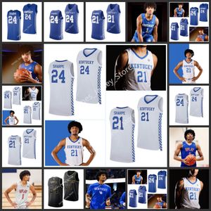 Shaedon Sharpe Basketball Jersey Kentucky Wildcats Stitched College jerseys 2022 NCAA Basketball Wears Vintage Custom