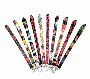 Cell Phone Straps & Charms 20pcs Japan Anime boy love cartoon Lanyard Neck Strap Clip Black Stripe for Car Key ID Card Mobile Phone Badge Holder 2022 Small Wholesale
