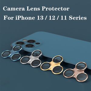 iPhoneのメタルカメラレンズプロテクターリング13 13pro 12 11 Pro Maxミニレンズガラスカバー保護キャップ12pro 13フィルム