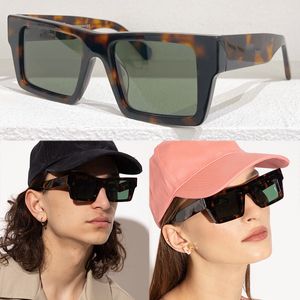 Occhiali da sole rettangolari Nassau da uomo e da donna La sottile silhouette cateye aggiunge un moderno colore brillante a una vestibilità classica OMRI028 Massima qualità con scatola originale