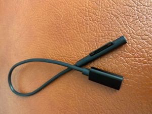 Preto 0,25 M USB Tipo C Fêmea para Surface PD Cabo de Carregador para Microsoft Surface Pro 6 5 4 3