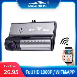 Mini Dvr per auto Full Hd P Telecamera nascosta Visione notturna Registratore di guida Wifi Phone App H Parcheggio Videosorveglianza Dash Cam J220601