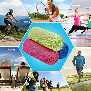 Sport-Eiskaltes Handtuch, schnell trocknende Mikrofaser-Kühlhandtücher für Laufen, Yoga, Fitnessstudio, Club