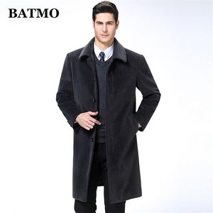 BATMO nuovo arrivo autunno inverno cashmere di alta qualità lungo trench coat uomo uomo s giacche cappotto caldo plus size M XXXL 9188 LJ201110