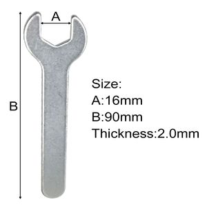 16 mm 16*90*2,0 mm narzędzia do naprawy Metal Light Duty Otwarty Klucz Klucz Klucz prosty do prostej zabawki rowerowej rowerowej