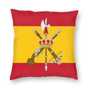 Cuscino moderno legione spagnola bandiera spagnola Cover cuscinetto di armi Legi N Espa Ola Throw Cedere Custodia DECORAZIONE SOGGIORI 220714