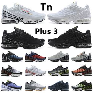 Tn Plus 3 Running Shoes Sneakers Triple White Black Iridescent Topography Aqua Volt Crimson Obsidian Neon Topography men women trainers Sports sneaker