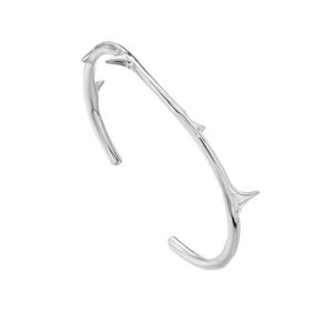 Oberoende Rose Thorn Chain Armband 925 Sterling Silver Par Enkel Fashion Rose Personlighet Trend All-Match Smycken Tillbehör