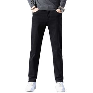 Wiosenne letnie klasyczne mężczyzn dżinsy Homme Pantalones Hombre Men Soft Black Biker Masculino Denim Dżins Pants 220606