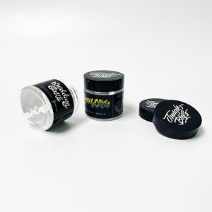 Jungle Boy Cali Pack 3.5G Lukt Proof Jar Bottle Plastic Clear Pet Herb burkar Anpassad töjningsetikett