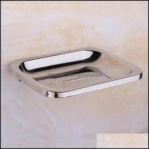 Soap Dishes Bathroom Accessories Bath Home Garden Stainless Steel Soaps Box Houseware Hanging Dishs Plates Holders Shower Metal Holder Dis