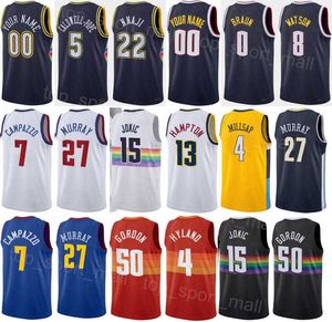 Screen Print Man Women Classic Basketball DeMarcus Cousins ​​Jersey 4 Zeke Nnaji 22 ish Smith 4 Kentavious Caldwell-Pope 5 Christian Braun 0 Peyton Watson 8 Uttalande