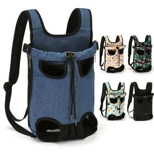 Pets Accessories Cat Backpack Canvas Breatable Puppy Travel Dog Bag for Small Chihuahua Pitbull Corgi LJ201201