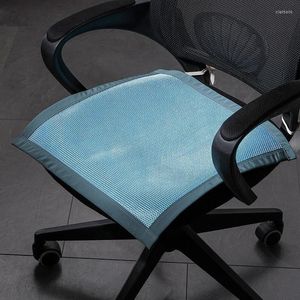 Yastık/Dekoratif Yastık 45cm Yaz Buz İpek Rattan Yemek Sandalye Yastık Meydanı Ofis Kıvrım Olmayan Nefes Alabilir Oturma Pedi Düz Renk SEA