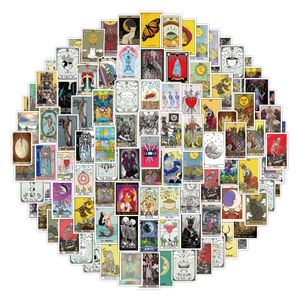 100Pcs Tarot Cards Stickers No-Duplicate For Skateboard Laptop Luggage Bicycle Guitar Helmet Water Bottle Decals Kids Gifts