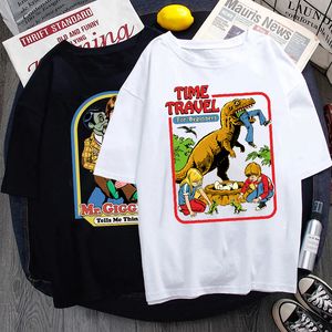 サタンデーモン怖い悪魔TシャツクラシックTシャツヴィンテージ90年代女性男性カジュアルストリートウェアティースーパーナチュラルエイリアン漫画トップカスタム220712