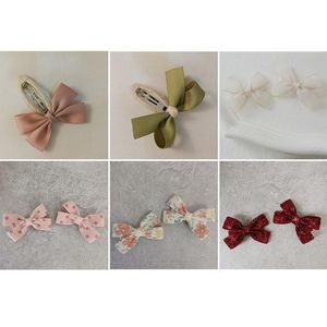 Wholesale hand made bows for sale - Group buy Hair Accessories EnkeliBB Toddler Girl Kids All Clips Lovley Flower Pattern Bow Ties Hand Made Children Girls