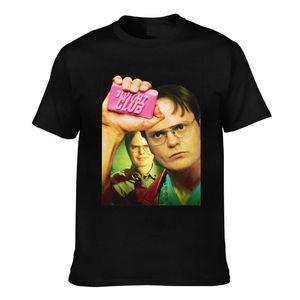 Męskie koszulki Dwight Club T Shirt Office Kurt Funny Jim Halpert Bawełna Trend T-shirt krótko rękawe Tshirt Man Man Graphic Summer Tops