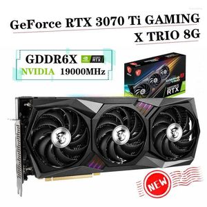 Graphics Cards MSI Video Card GeForce RTX 3070 Ti GAMING X TRIO 8G 3070ti GDDR6X 256bit NVIDIA Desktop GPU Rtx3070 19000MHz