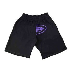 Cruise Print Elastic Waist Sports Shorts Men's Vintage Punk Casual High Waist Streetwear Loose Shorts Y2k Bottoms Gothic Unisex