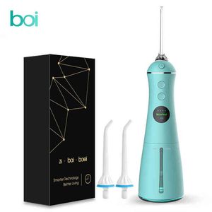 Irrigador oral de prótese elétrica de BOI Intelligent, fio dental com LCD, 5 modos, 300 ml, Jet Pulse 220511