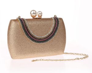 Bolsas de noite Moda Bolsa feminina de ouro ombro de noiva Bolsa Bolsa Bolsa Maquiagem 1871-2-BENENING