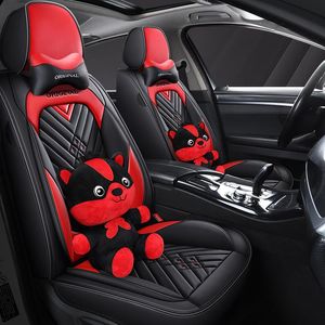 Car Seat Covers HeXinYan Leather Universal For Geely Emgrand EC7 GX X7 FE1 Styling Automobiles Interior Auto Cushion