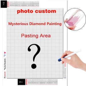 Huacan Po Custom Diamond Målning Bilder av S 5D DIY Diamond Embroidery Sale Mosaic Handmased Gift 220623