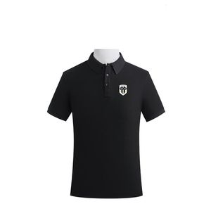 Angers SCO Men's and women's Polos high-end shirt combed cotton double bead solid color casual fan T-shirt
