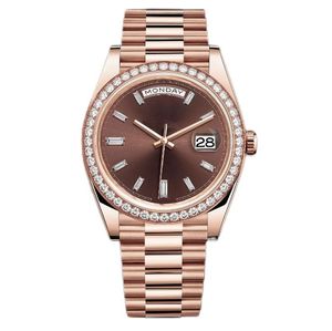 SW_U1Watch Ladies Watch Ice Ring 41 mm 36 mm automatische mechanische Bewegung 904L Edelstahl Roségold Armband Luminöser Wasserbeständiges Wache