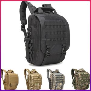 Сумки на открытом воздухе мужская сумка Tactical Messenger для iPad4 / 14 -дюймовый ноутбук водонепроницаемые рюкзаки для армии